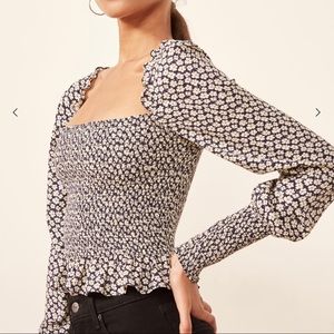 Reformation floral top; size medium